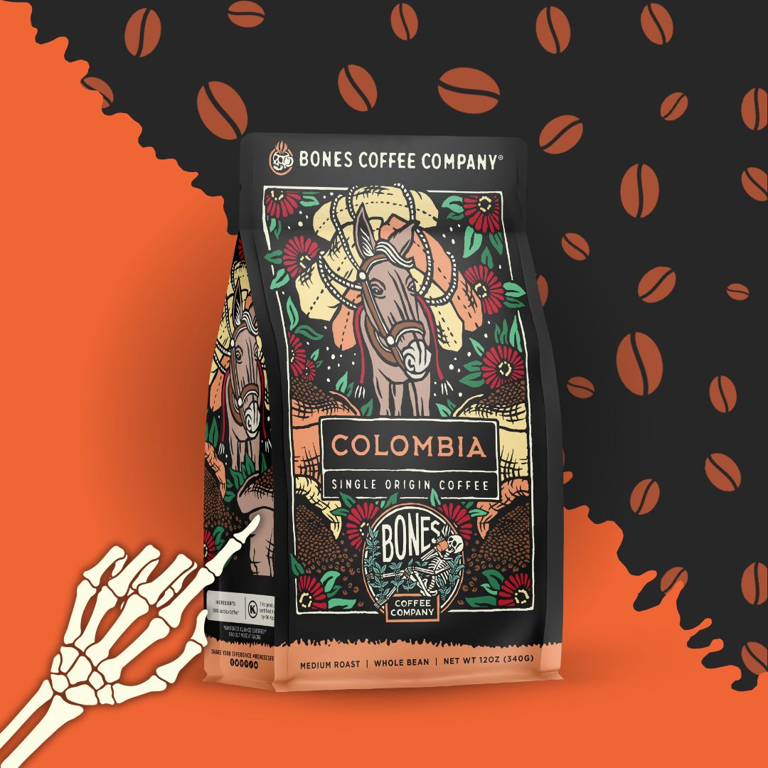 Bones Coffee Company - Colombia Single-Origin Coffee | 12oz
