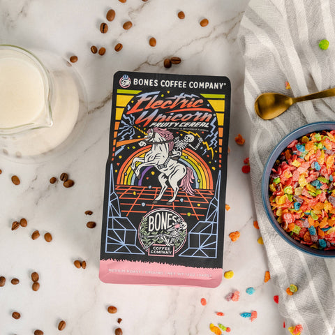 Bones Coffee Company - Electric Unicorn Coffee | 12oz | Whole Bean & Ground