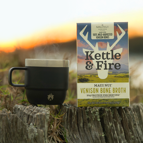 Kettle & Fire - Maui Nui Venison Bone Broth - 16.9 oz