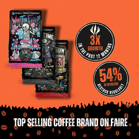 Bones Coffee Company - Jacked O Lantern Coffee | 12oz | Whole Bean & Ground