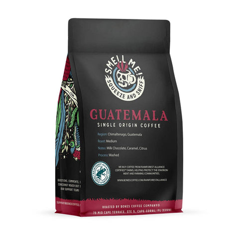 Bones Coffee Company - Guatemala Single-Origin Coffee | 12oz | Whole Bean & Ground