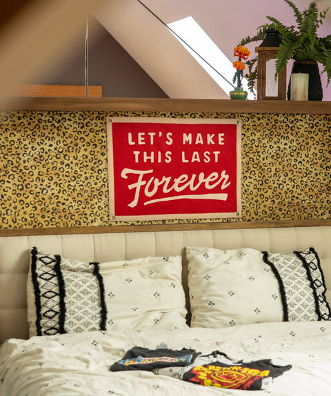 Oxford Pennant - Let's Make This Last Forever Camp Flag • blink-182 x Oxford Pennant