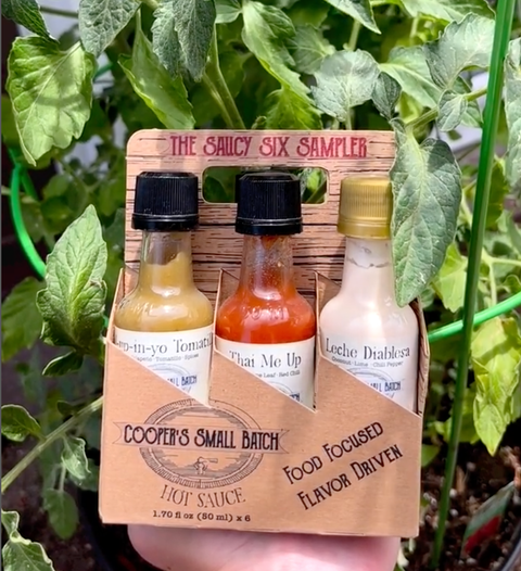 Cooper's Small Batch Hot Sauce - Sauxy Six Sampler