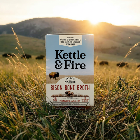 Kettle & Fire - Bison Bone Broth - 16.9 oz