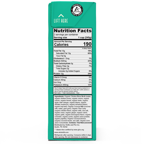Kettle & Fire - Coconut Curry Keto Bone Broth 16.9oz