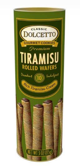 Sunflower Food Company - DOLCETTO TIRAMISU WAFER ROLLS (3 oz canister)