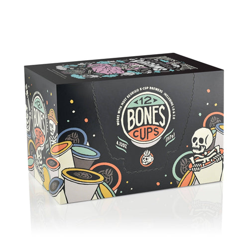 Bones Coffee Company - Cookies N' Dreams Coffee Pods | 12 Count | Flavored Coffee
