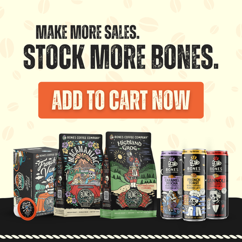 Bones Coffee Company - Sea Salt Caramel Mocha Latte | 12-Pack | RTD Iced Coffee