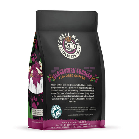 Bones Coffee Company - Blackberry Cobbler Coffee | 12oz | Whole Bean & Ground