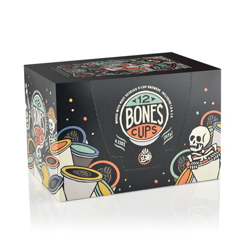 Bones Coffee Company - Jingle Bones Christmas Coffee Pods | 12 | Flavored Coffee