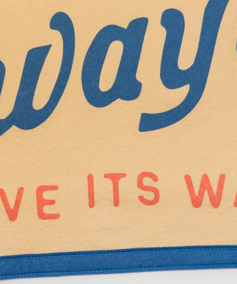 Oxford Pennant - True Love Will Always Have Its Way Camp Flag • John Prine x Oxford Pennant