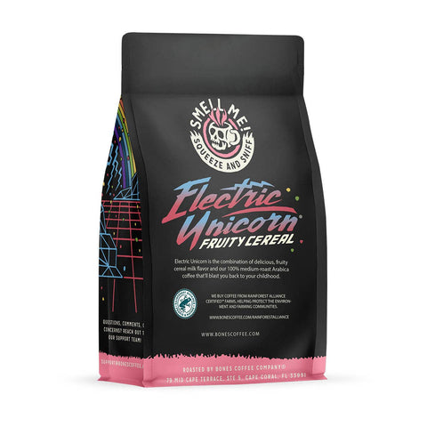 Bones Coffee Company - Electric Unicorn Coffee | 12oz | Whole Bean & Ground