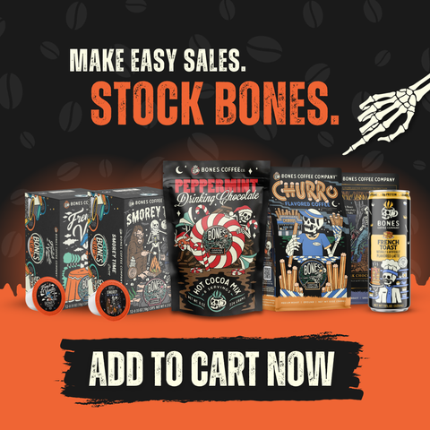 Bones Coffee Company - French Toast Latte | 12-Pack | Iced Canned Coffee