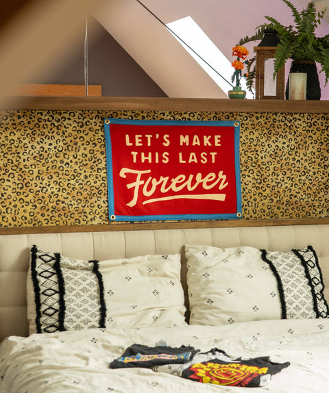 Oxford Pennant - Let's Make This Last Forever Camp Flag • blink-182 x Oxford Pennant