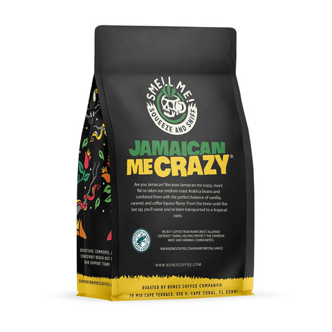 Bones Coffee Company - Jamaican Me Crazy® Coffee | 12oz | Whole Bean & Ground