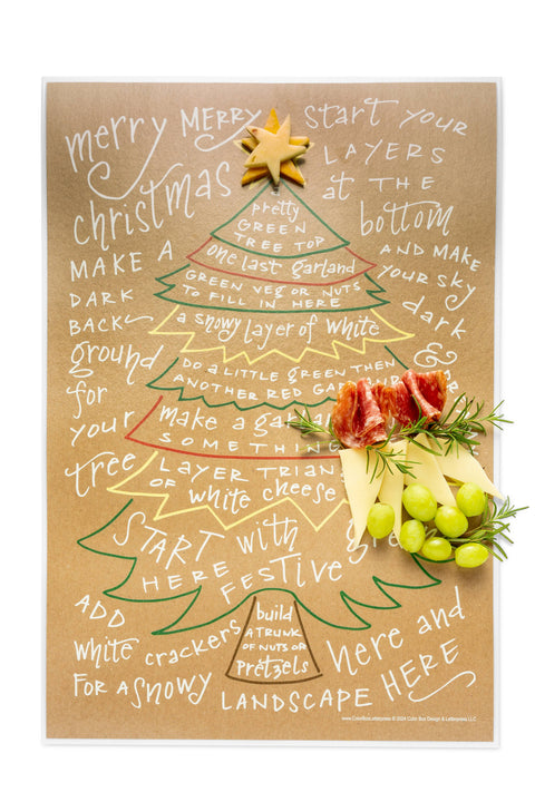 Color Box Design & Letterpress - Charcuterie Cheat Sheet | Christmas Tree