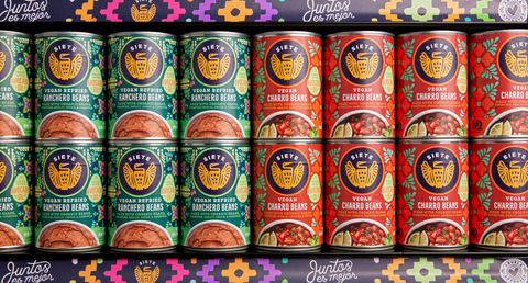 Siete Foods - VEGAN BEANS MIX PACK - 12 RANCHERO + 12 CHARRO