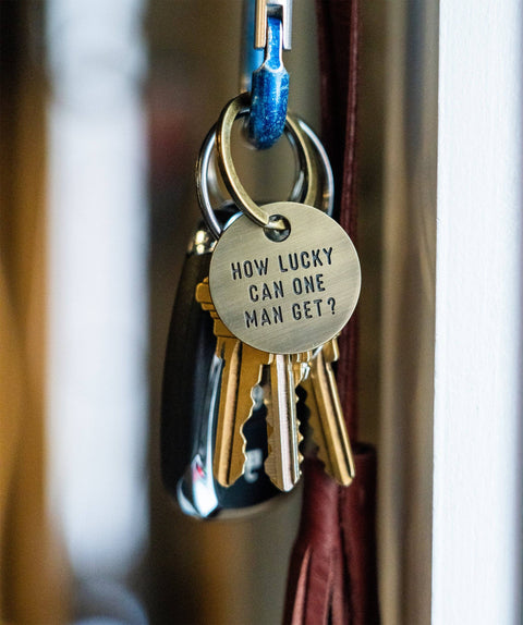 Oxford Pennant - How Lucky Can One Man Get Keychain • John Prine x Oxford Pennant