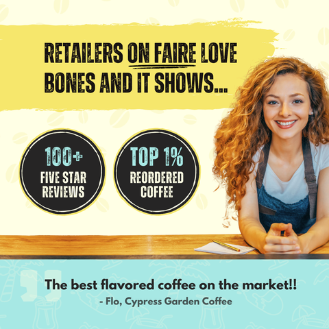 Bones Coffee Company - Soda Shop Swirl Flavored Coffee | 12oz | Whole Bean & Ground