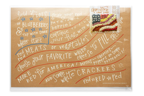 Color Box Design & Letterpress - Charcuterie Cheat Sheet | Flag