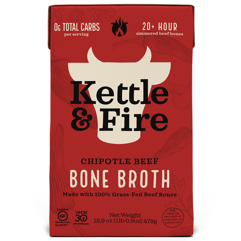 Kettle & Fire - Chipotle Beef Bone Broth 16.9oz
