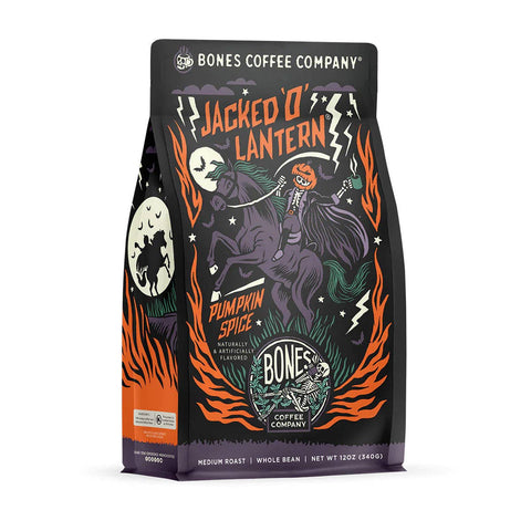 Bones Coffee Company - Jacked O Lantern Coffee | 12oz | Whole Bean & Ground