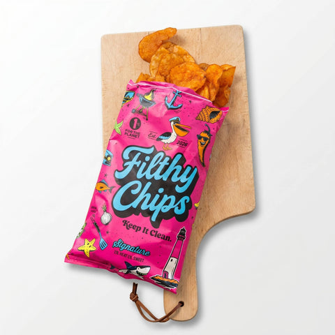 Filthy Chips - Signature Avocado Oil Kettle Chips, Lil Heat Lil Sweet - 2oz
