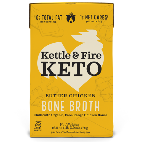 Kettle & Fire - Butter Chicken Keto Bone Broth 16.9oz