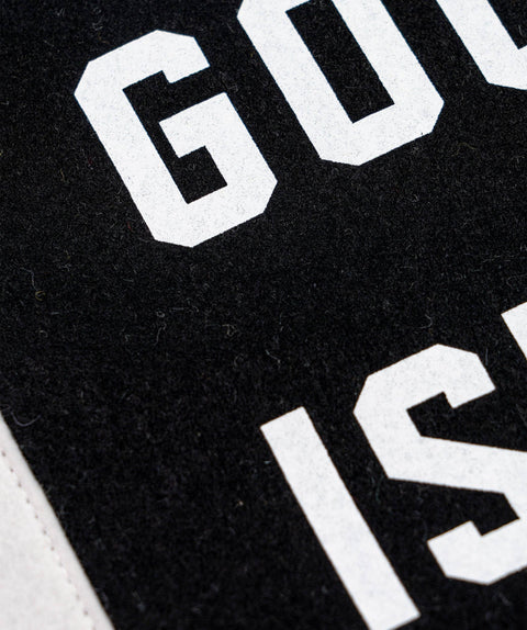 Oxford Pennant - Good Work Isn't Cheap Camp Flag • Promises Kept Events x Oxford Pennant