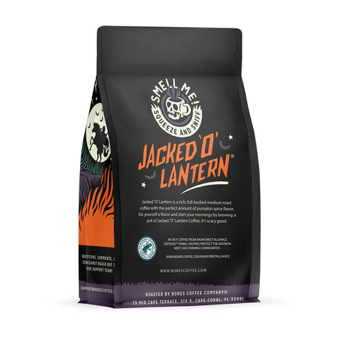 Bones Coffee Company - Jacked O Lantern Coffee | 12oz | Whole Bean & Ground