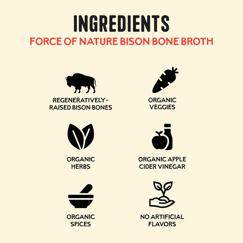 Kettle & Fire - Bison Bone Broth - 16.9 oz