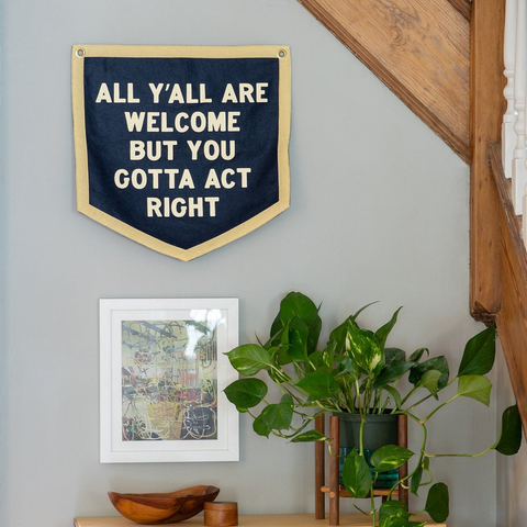 Oxford Pennant - All Y'all Are Welcome Camp Flag • Tate Farms x Oxford Pennant