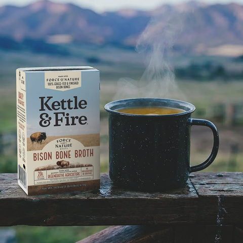 Kettle & Fire - Bison Bone Broth - 16.9 oz