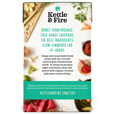 Kettle & Fire - Coconut Curry Keto Bone Broth 16.9oz