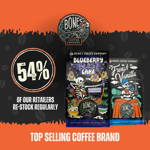 Bones Coffee Company - Army of Dark Chocolate Coffee | 12oz | Whole Bean & Ground