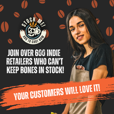 Bones Coffee Company - Macamaniac Flavored Coffee | 12oz | Whole Bean & Ground