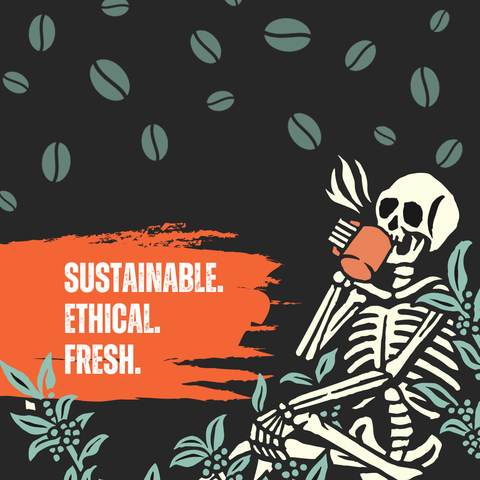 Bones Coffee Company - Costa Rica Single-Origin Coffee | 12oz | Whole Bean & Ground