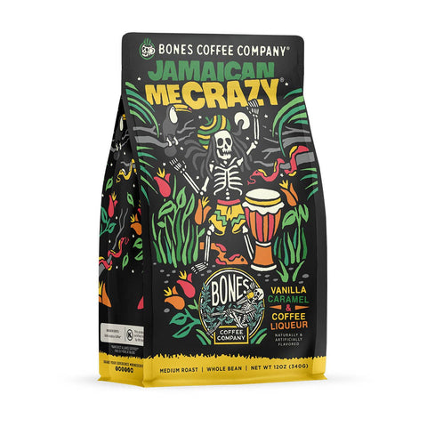 Bones Coffee Company - Jamaican Me Crazy® Coffee | 12oz | Whole Bean & Ground