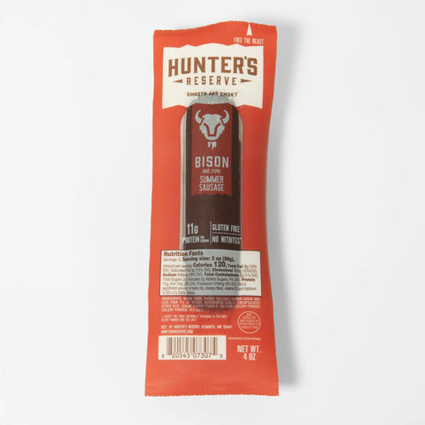 Hunter's Reserve - 4oz Bison Summer Sausage