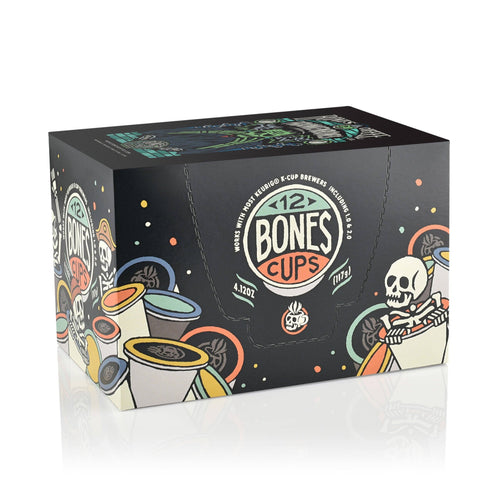 Bones Coffee Company - Frankenbones Coffee Pods | 12 Count | Flavored Coffee