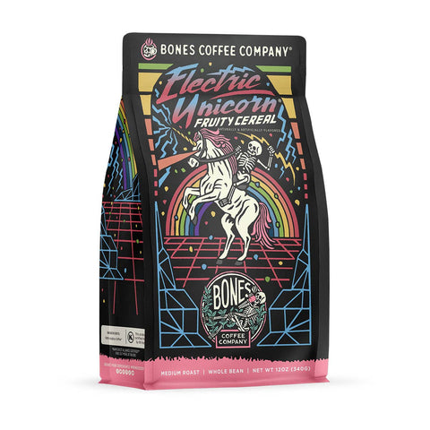 Bones Coffee Company - Electric Unicorn Coffee | 12oz | Whole Bean & Ground