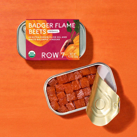 Row 7 - Badger Flame Beets Tin