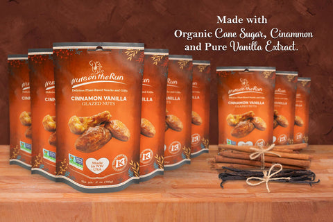 Nuts On The Run - Cinnamon Vanilla Glazed Nuts