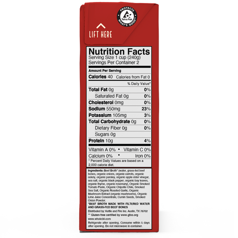 Kettle & Fire - Chipotle Beef Bone Broth 16.9oz