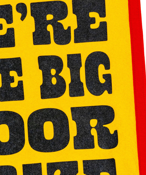Oxford Pennant - We're The Big Door Prize Camp Flag • John Prine x Oxford Pennant