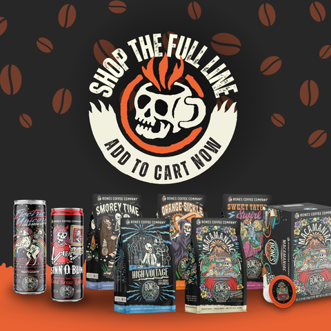 Bones Coffee Company - Colombia Single-Origin Coffee | 12oz | Whole Bean & Ground